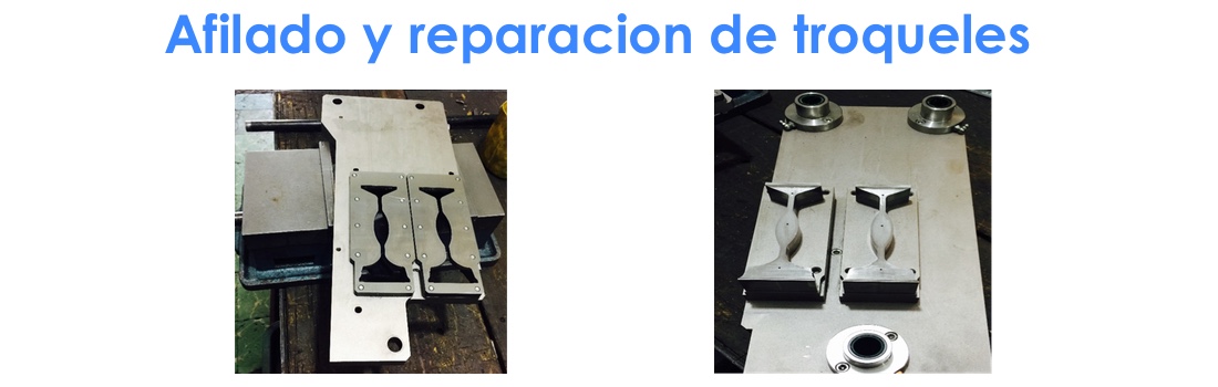 Afilado y reparación de troqueles